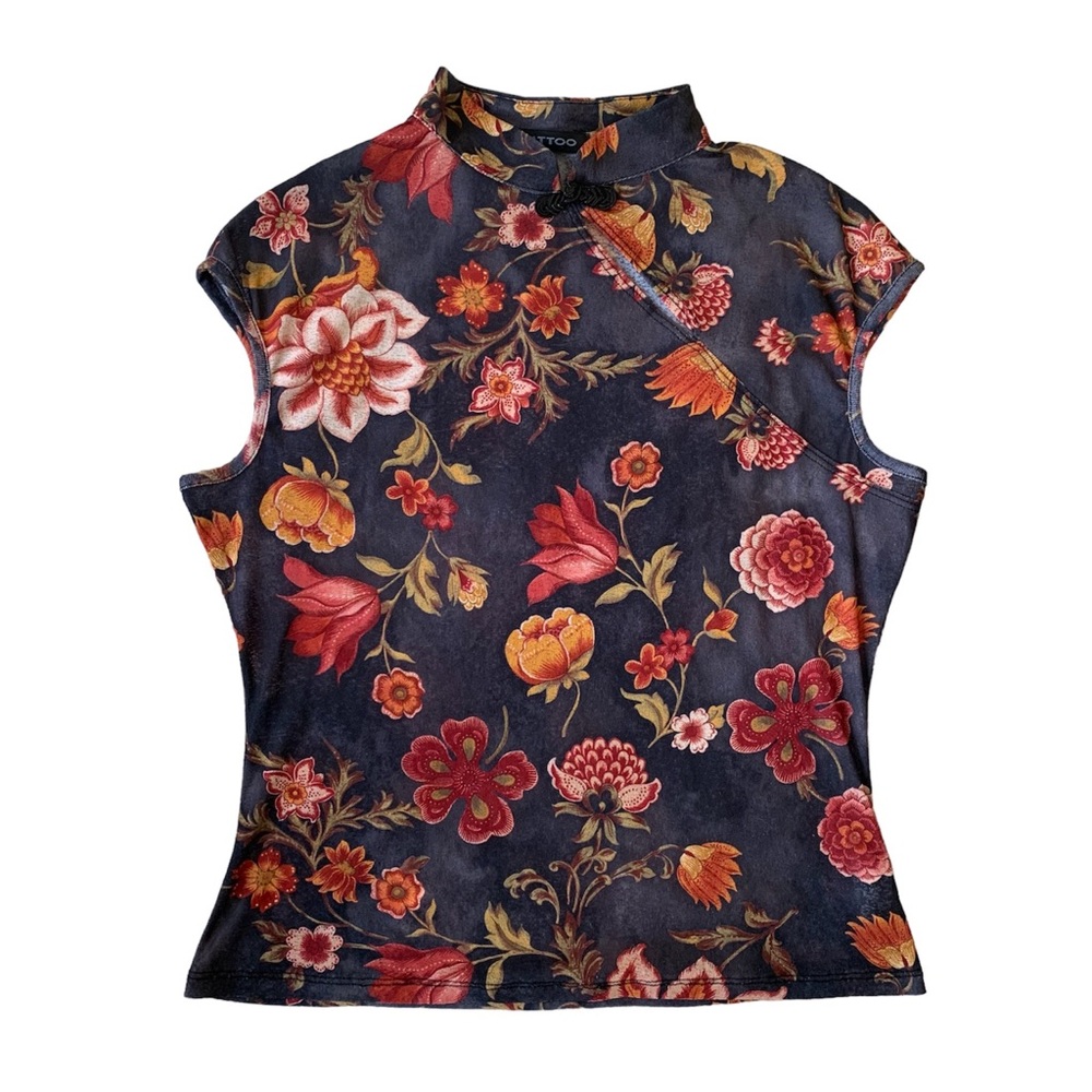 Mesh Floral Top